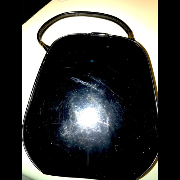 Handbags - SALE 3/$18 - 
Retro Black Patent Hard Shell Purse